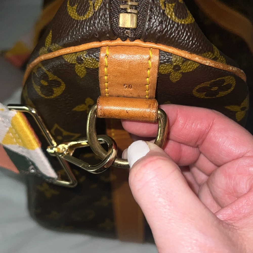 Authentic Keepall 55 Louis Vuitton Brown Monogram LV Vintage Large Travel Bag - Picture 14 of 17